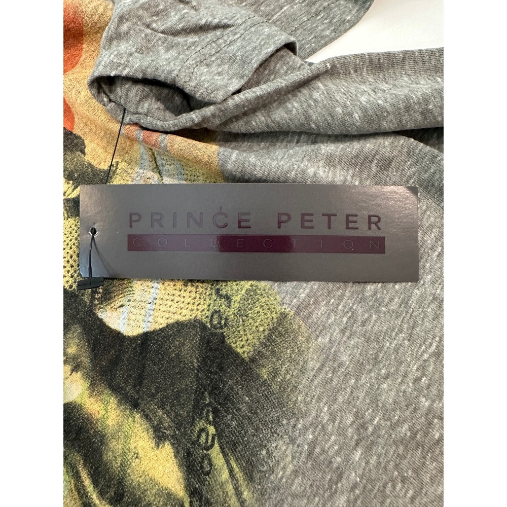 Prince Peter Sonny and Cher Distressed Crop Top Heather Grey Tee Medium NEW - Picture 4 of 6